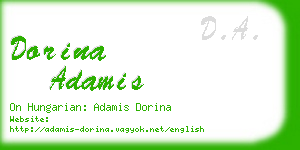 dorina adamis business card